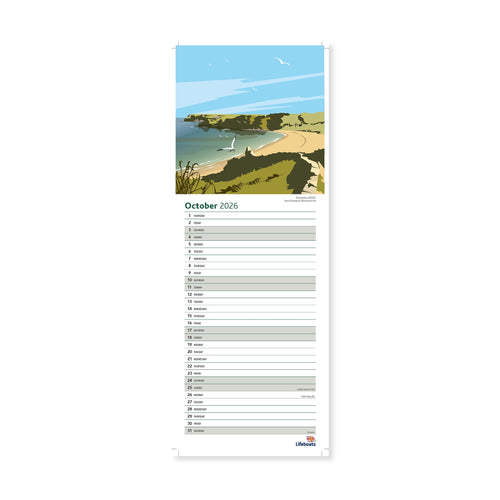 2026 Coastal Illustrations Calendar