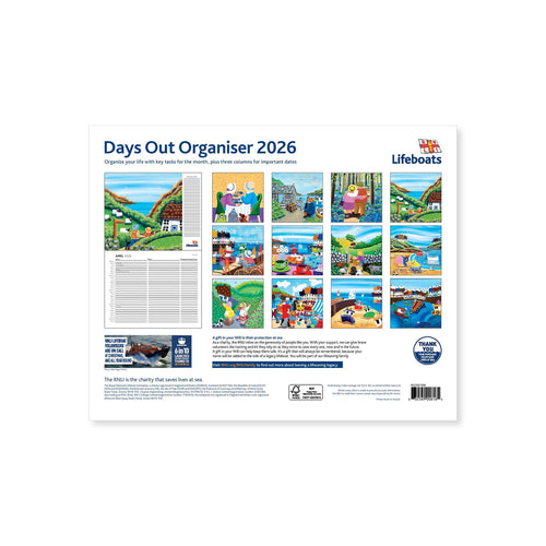 2026 Days Out Organiser Calendar
