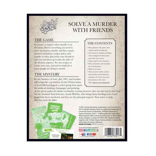 Champagne Murder Mystery Dinner Party Game