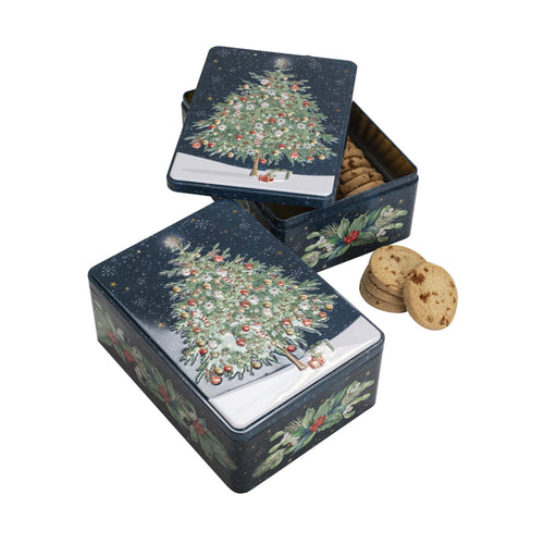 Christmas Tree Tin and Salted Caramel Biscuits