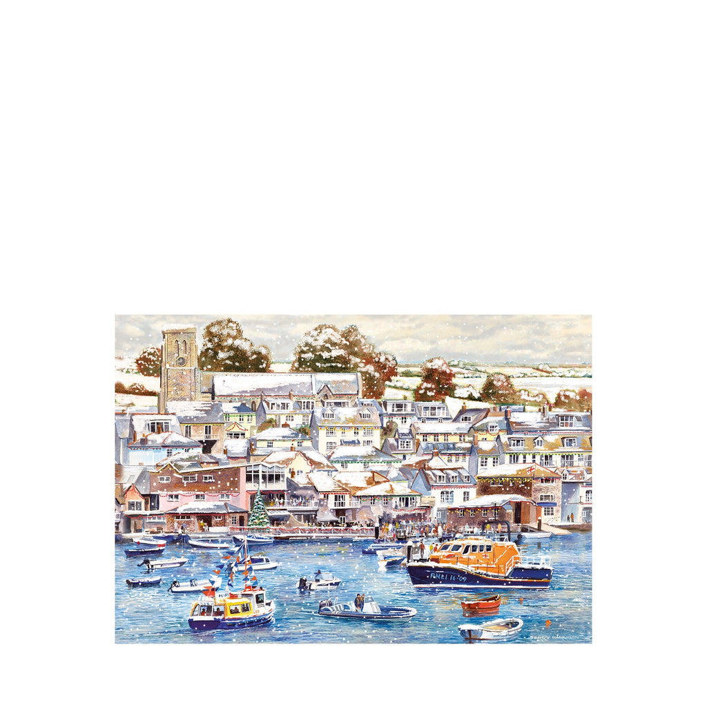 Harbourside Christmas Cards, Pack of 8 RNLI Shop