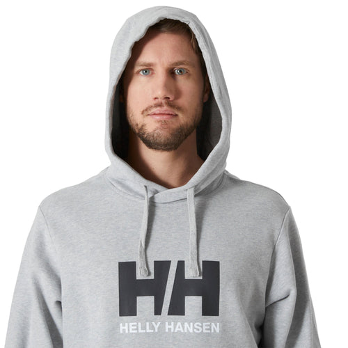 Helly Hansen Men's Logo Hoodie, Grey