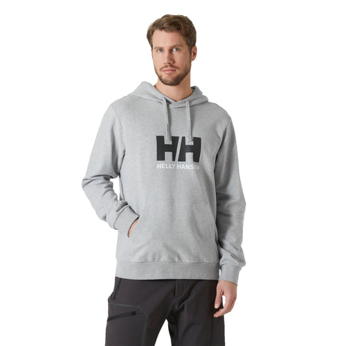 Helly Hansen Men's Logo Hoodie, Grey