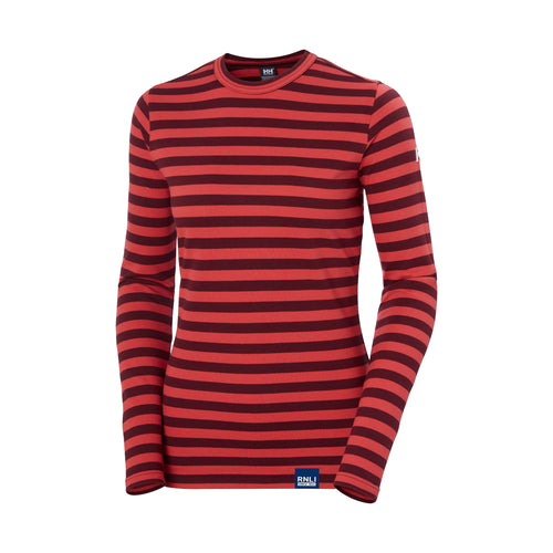 Helly Hansen RNLI Women's Arctic Ocean Long Sleeve T-shirt, Poppy Red