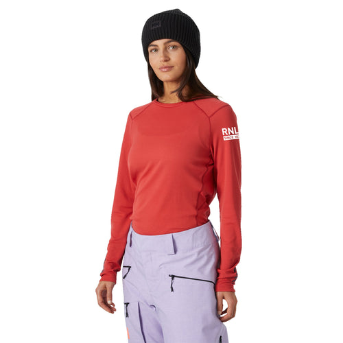 Helly Hansen RNLI Women's Lifa Active Long Sleeve T-shirt, Red
