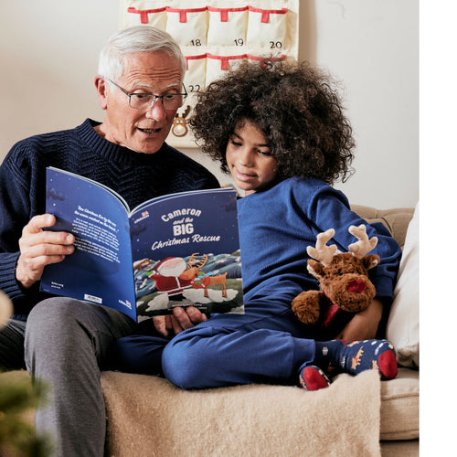 Kids' RNLI Reindeer Slipper Socks