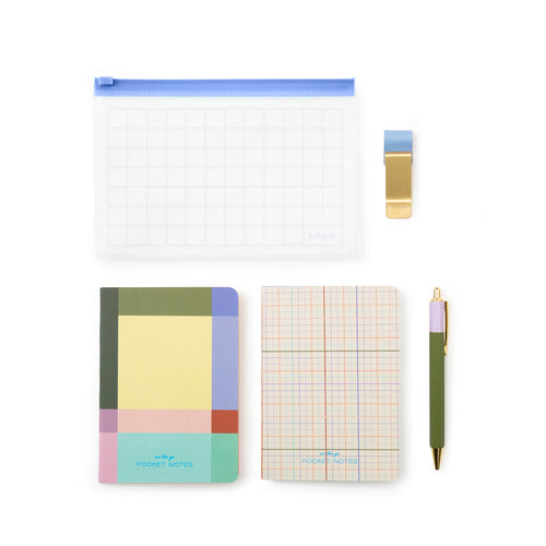 Kikkerland On the Go Stationery Set