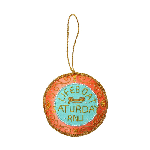 Lifeboat Saturday Embroidered Decoration