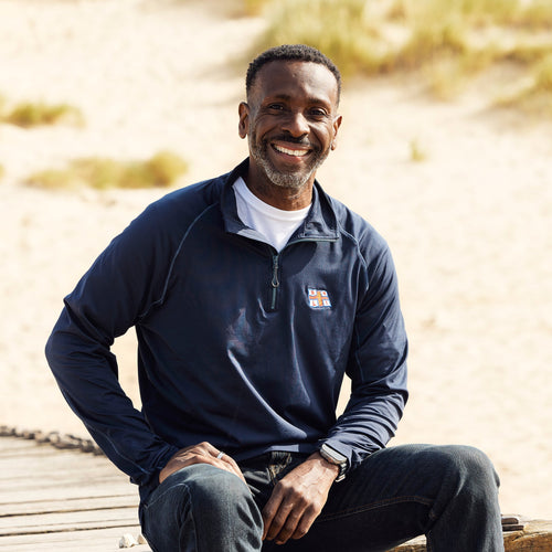 Men's RNLI Core Midlayer Sweater, Navy