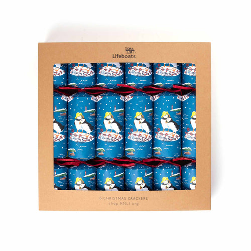 RNLI Christmas Puffin In Sou'wester Crackers