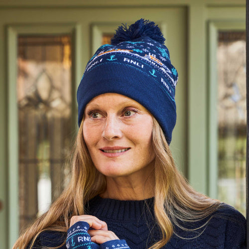 RNLI Christmas Unisex Bobble Hat