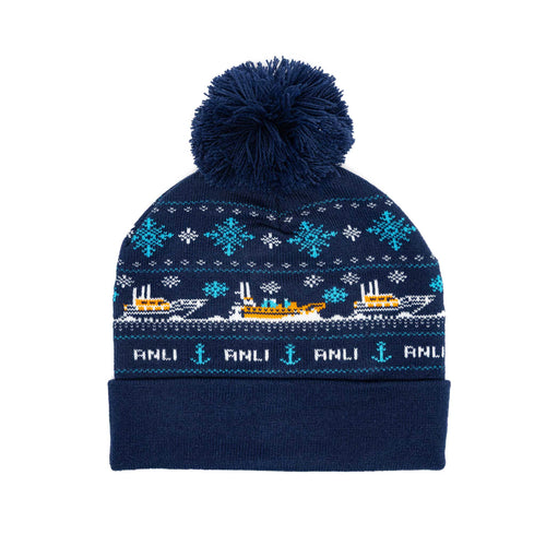 RNLI Christmas Unisex Bobble Hat