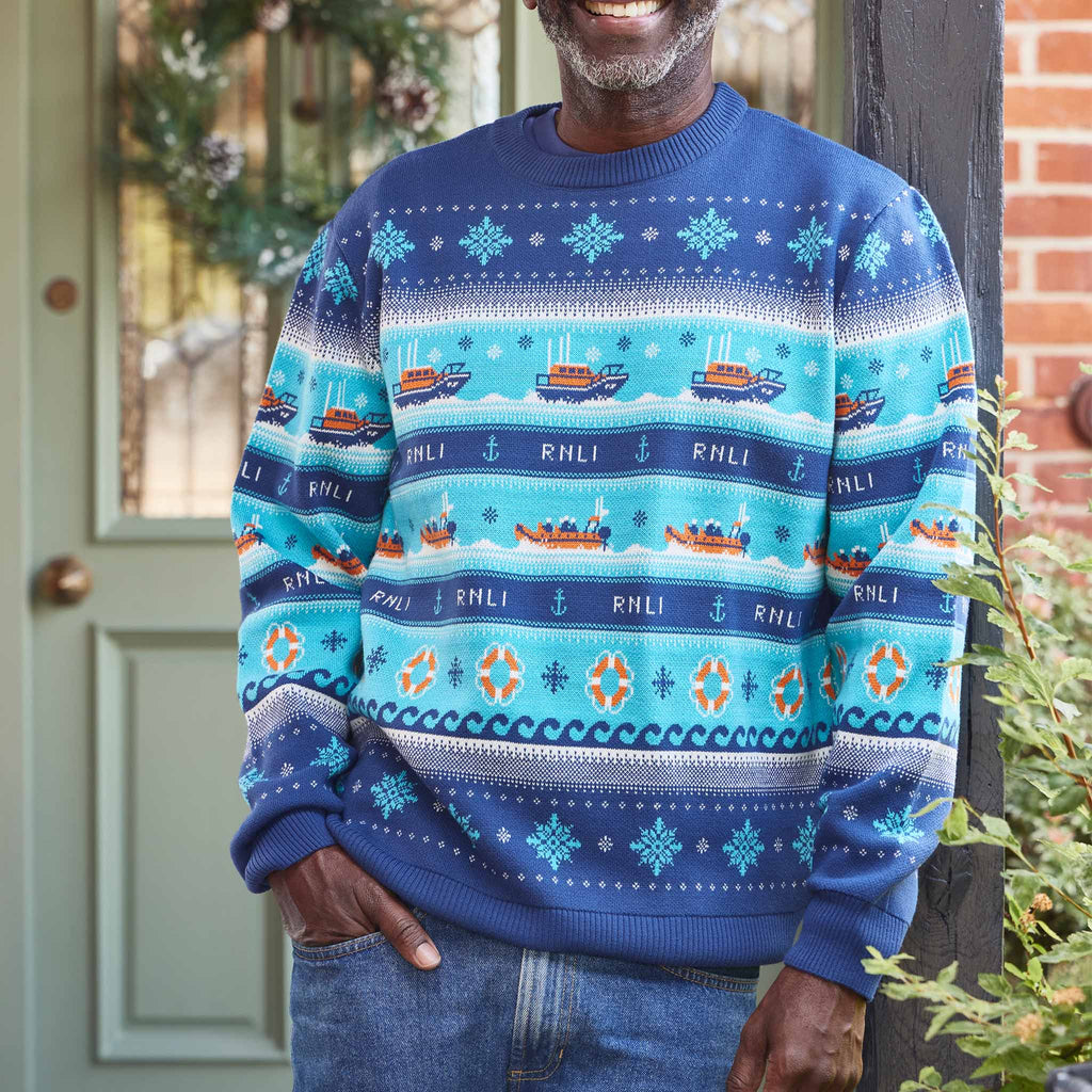 RNLI Christmas Unisex Knitted Jumper RNLI Shop