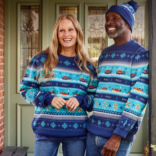 RNLI Christmas Unisex Knitted Jumper