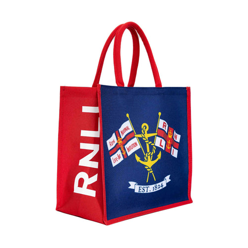RNLI Heritage Flag Recycled Shopping Bag, Navy