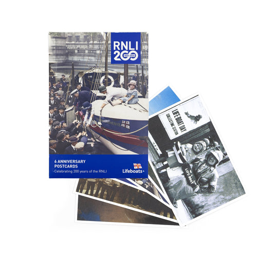 A pack of six RNLI heritage postcards.
