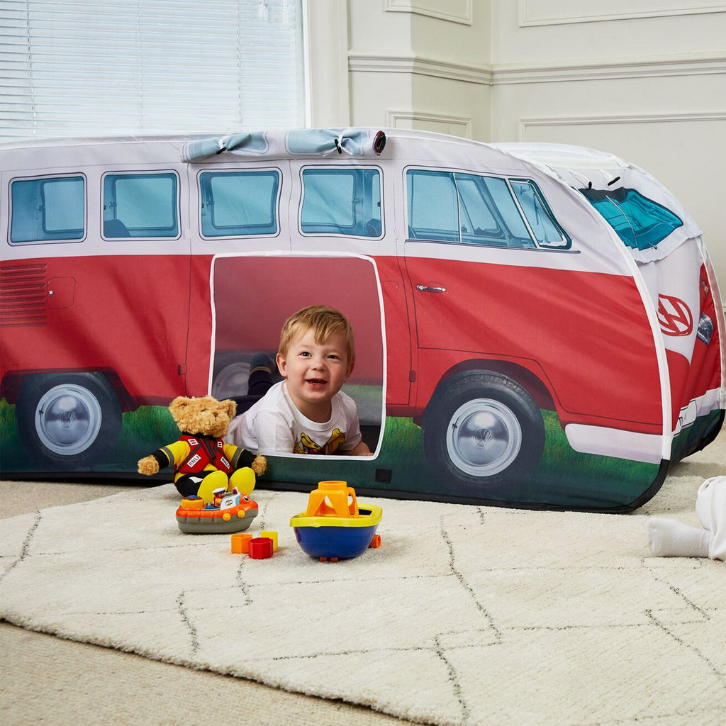 VW Campervan Kids Pop Up Play Tent Red RNLI Shop