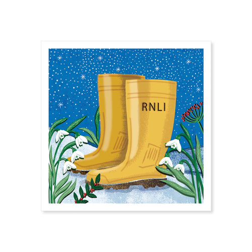 Winter Wellies Christmas Cards, Pack of 8 2025