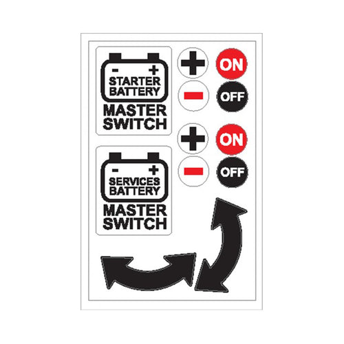Boat Sticker, Battery Master Switch