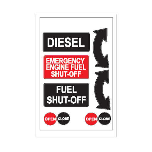 Boat Sticker, Diesel/Shut Off