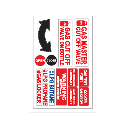 Boat Sticker, Gas Master Cut Off