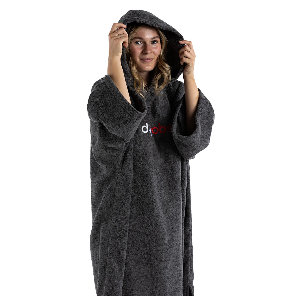RNLI dryrobe® Organic Towel Robe, Grey RNLI Shop
