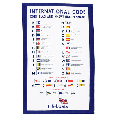 Flag Code Tea Towel