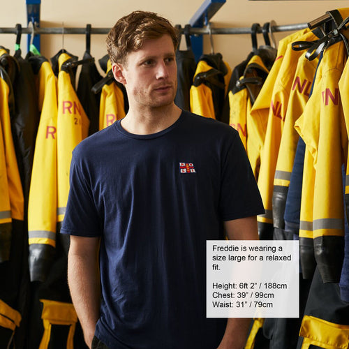 Men's RNLI Flag T-shirt, Navy