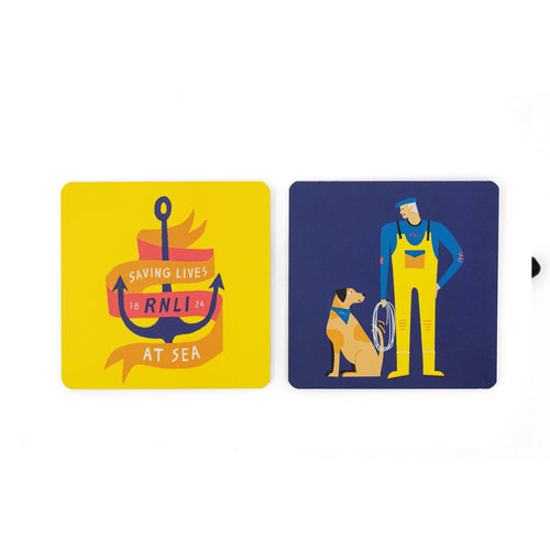 RNLI Icons Coaster Notepads, Set of 2