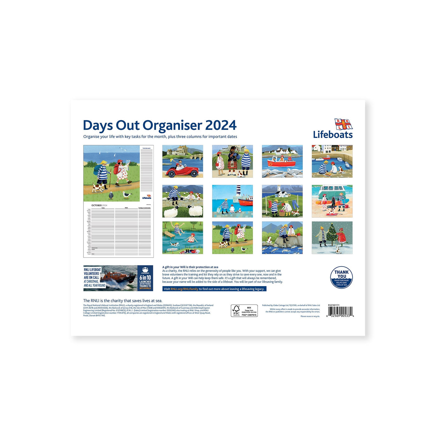 2025 Days Out Organiser Calendar RNLI Shop