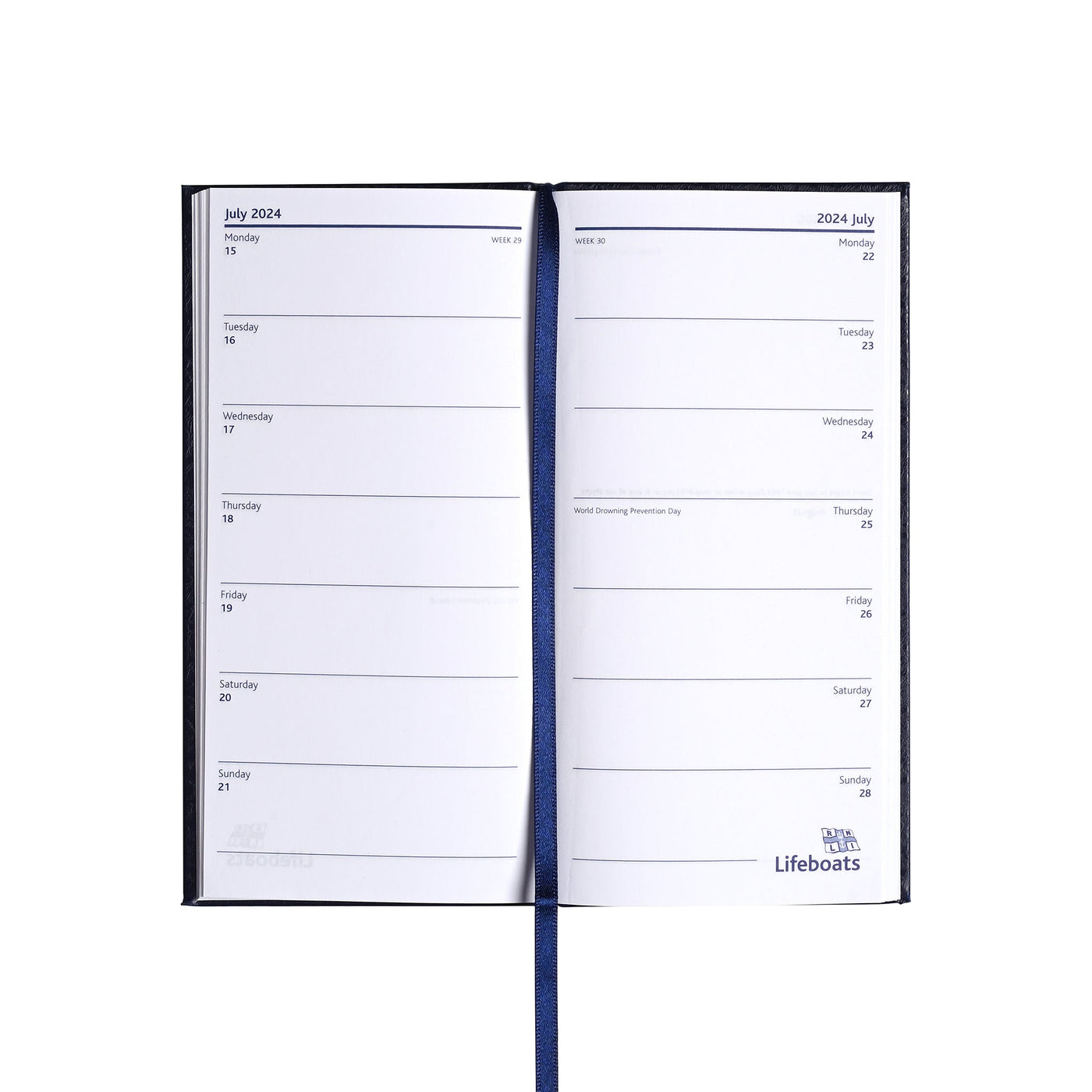 2025 RNLI Slim Diary, Kingfisher RNLI Shop