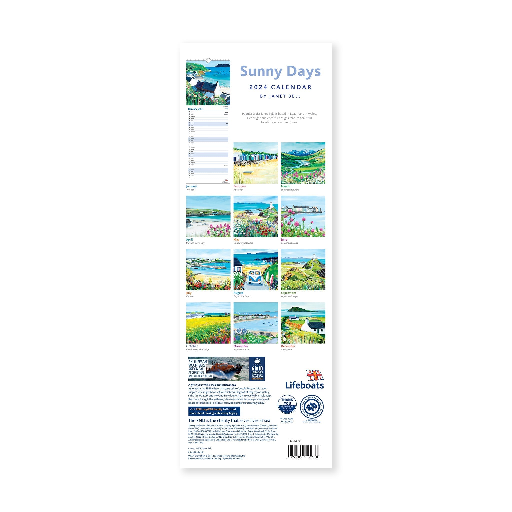2024 Sunny Days Calendar | RNLI Shop