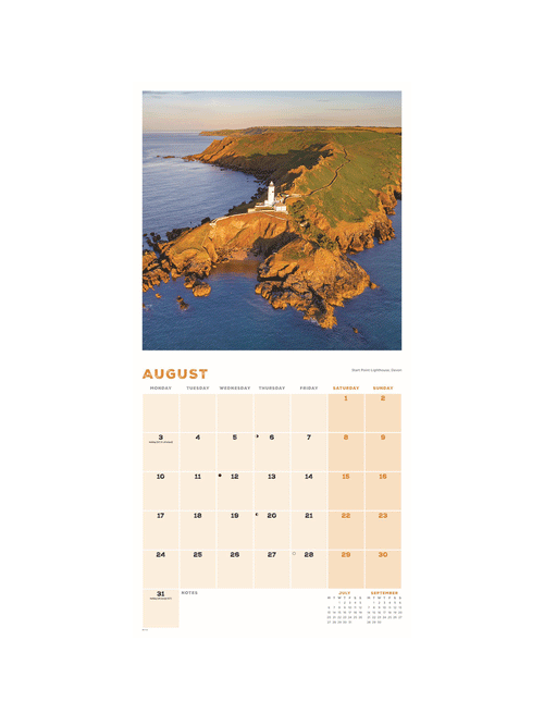2026 Coastlines Of Britain Calendar