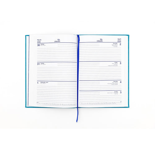 2026 Desk Diary Kingfisher
