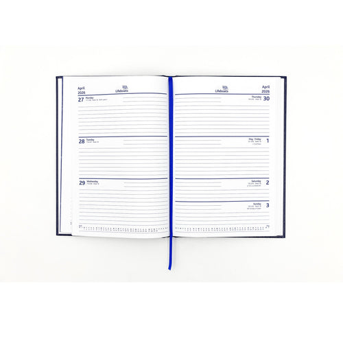 2026 Desk Diary Navy