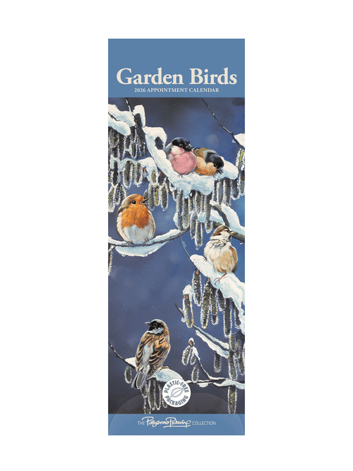 2026 Garden Birds Slim Calendar
