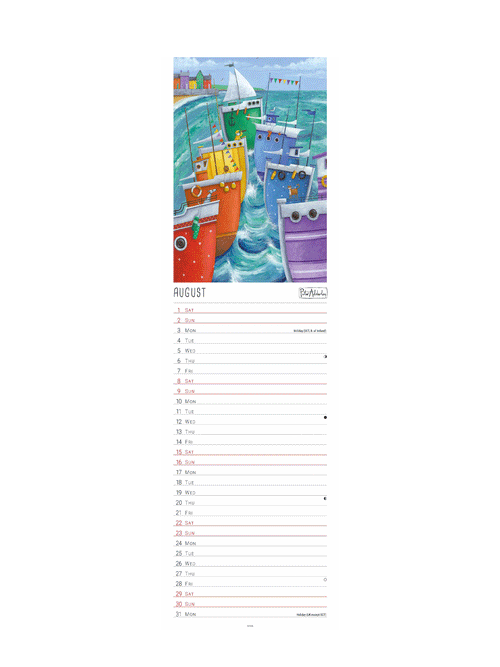 2026 Peter Adderley Slim Calendar