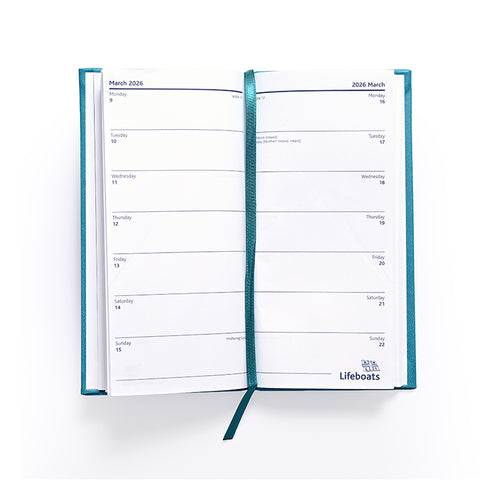 2026 RNLI Slim Diary, Kingfisher