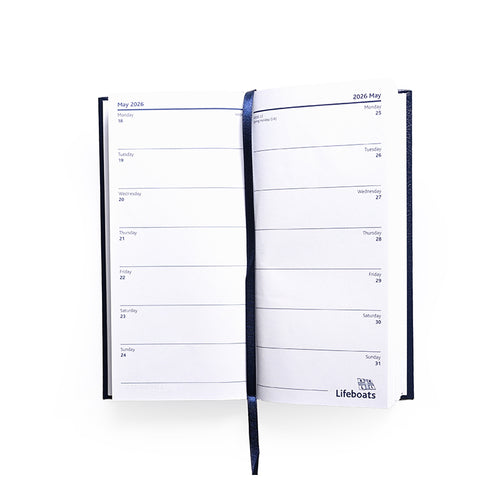 2026 RNLI Slim Diary, Navy