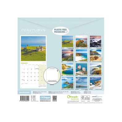 2027 COASTLINES OF BRITAIN CALENDAR