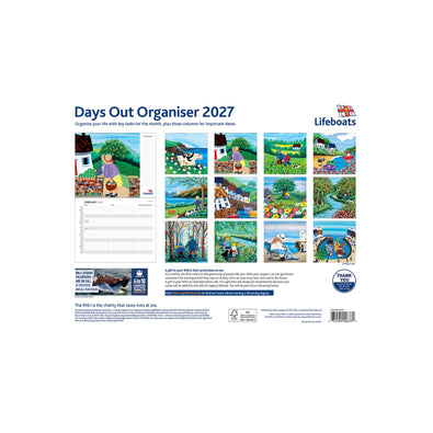 2027 DAYS OUT ORGANISER CALENDAR