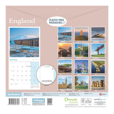 2027 England Calendar