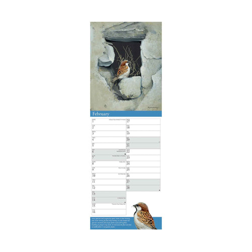 2027 GARDEN BIRDS SLIM CALENDAR
