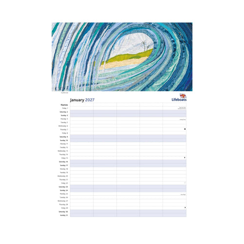 2027 JACKIE GALE FAMILY ORGANISER CALENDAR