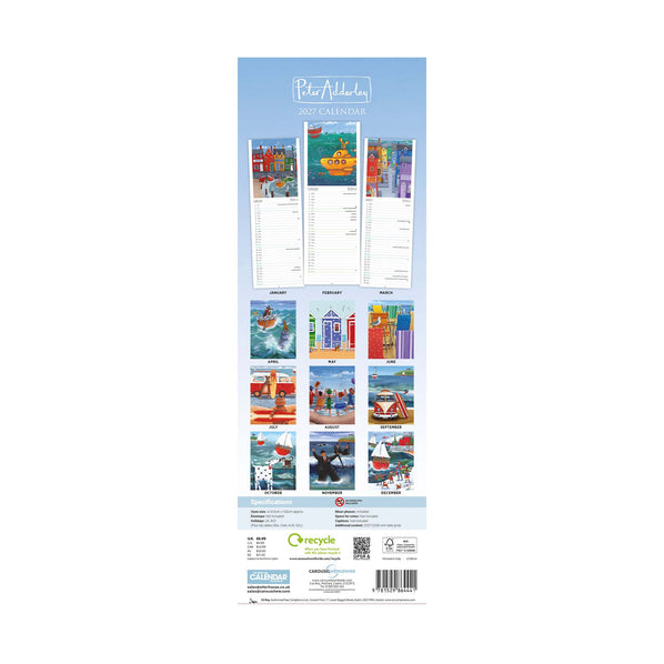 2027 PETER ADDERLEY SLIM CALENDAR