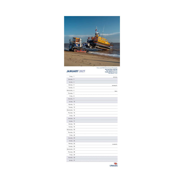 2027 RNLI IN ACTION CALENDAR