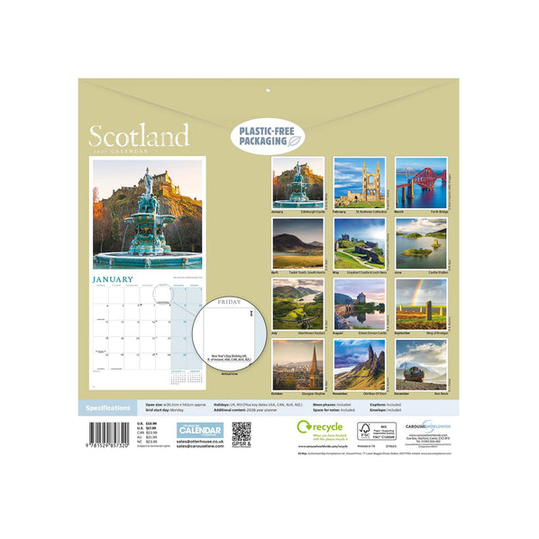 2027 SCOTLAND CALENDAR