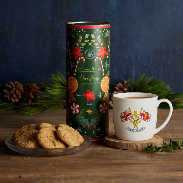 Christmas Pudding Biscuits Tube