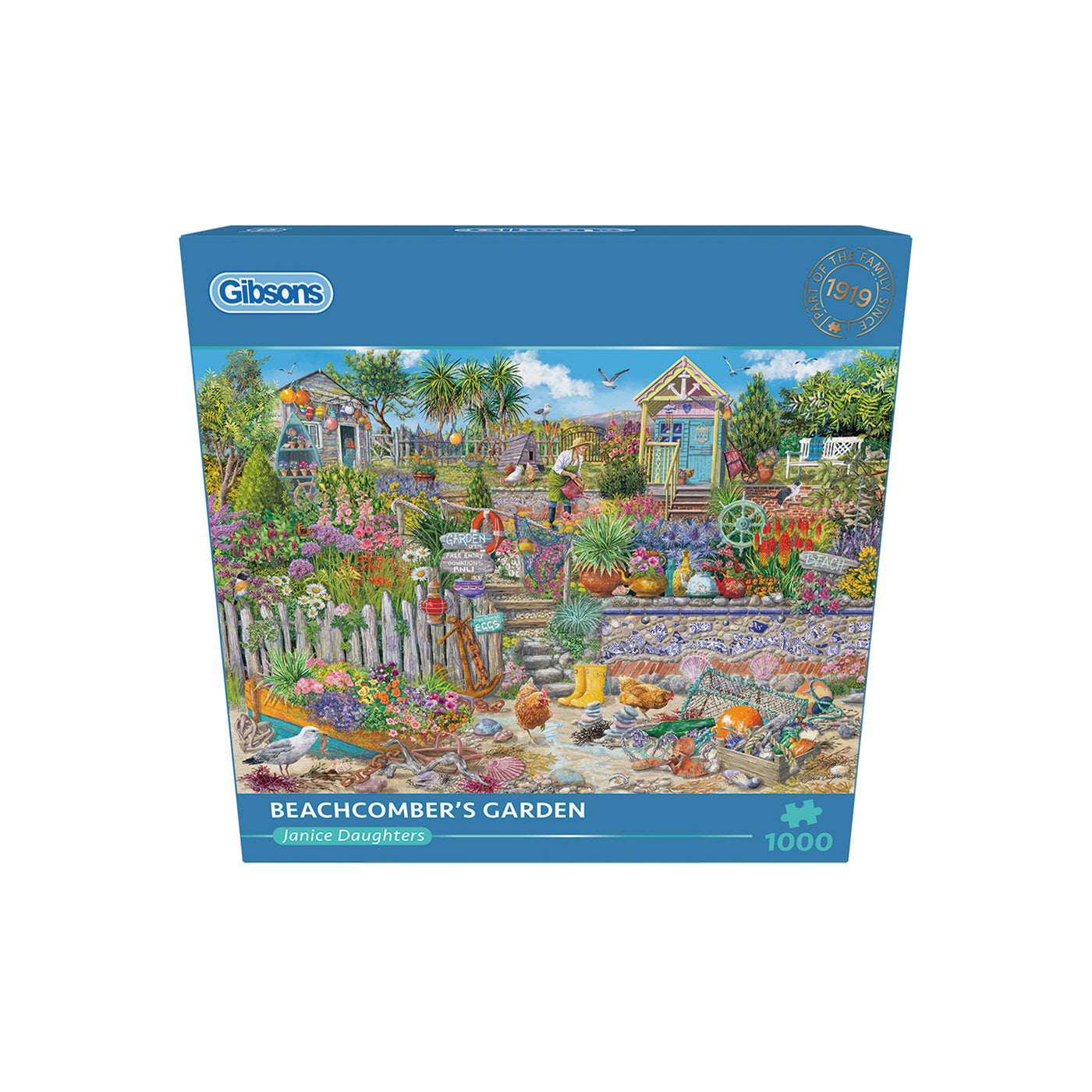 Gibsons Beachcomber's Garden Puzzle de 1000 pièces pour adultes – Scène de jardin côtier par Janice Daughters – Puzzle relaxant en bord de mer – Cadeau durable de qualité supérieure Gibsons Beachcomber's Garden Puzzle de 1000 pièces pour adultes – Scène de jardin côtier par Janice Daughters – Puzzle relaxant en bord de mer – Cadeau durable de qualité supérieure