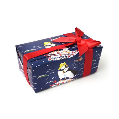 Champagne Truffles in Puffin Gift-wrapped Ballotin